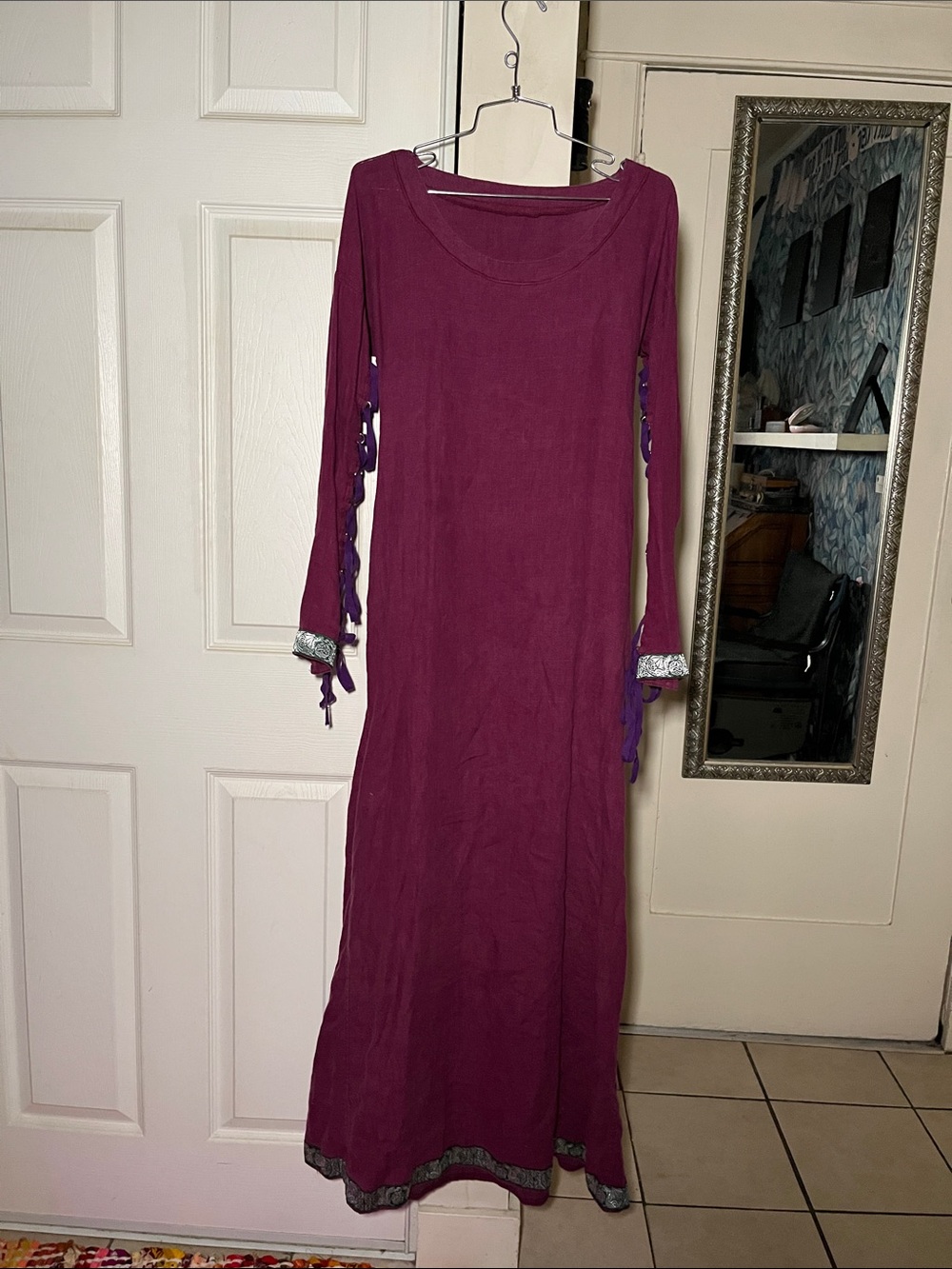 ARMSTREET ELISE CORSET DRESS PURPLE SIZE 4 LARP MEDIEVAL GARB RENFAIRE PRINCESS